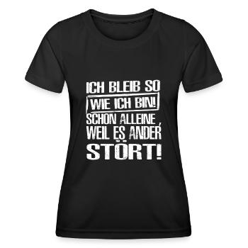 Lustig Spruch Geschenkidee - Frauen Funktions-T-Shirt - Schwarz - Vorne - AI Model Female 172 light (172cm)