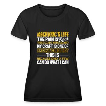 Mechanic Mechanic's Life - Women's Functional T-Shirt - black - Front - AI Model Female 172 light (172cm)