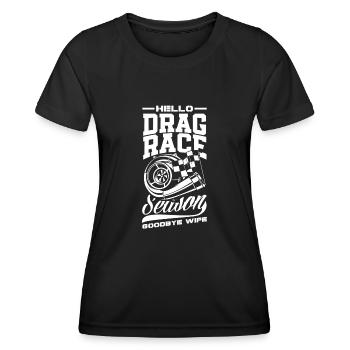 Lustiges Autorennen Auto Rennen Geschenk - Frauen Funktions-T-Shirt - Schwarz - Vorne - AI Model Female 172 light (172cm)