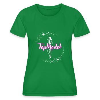 Runway Royalty : Top Model T-shirt - T-shirt sport Femme - vert - Devant - AI Model Female 172 dark (172cm)