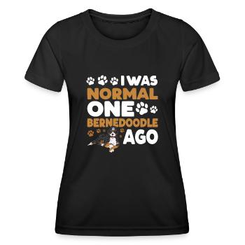 Bernedoodle Dog - Women's Functional T-Shirt - black - Front - AI Model Female 172 light (172cm)