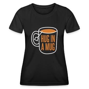 Cup Teapot Tea Tea Bag - Women's Functional T-Shirt - black - Front - AI Model Female 172 light (172cm)