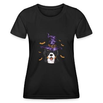 Bernedoodle Dog - Women's Functional T-Shirt - black - Front - AI Model Female 172 light (172cm)