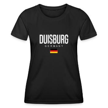 Duisbourg - T-shirt sport Femme - noir - Devant - AI Model Female 172 light (172cm)