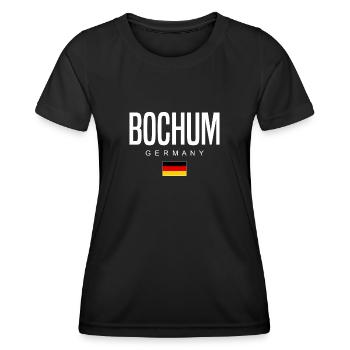 Bochum - T-shirt sport Femme - noir - Devant - AI Model Female 172 light (172cm)