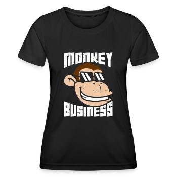 Unfug - Frauen Funktions-T-Shirt - Schwarz - Vorne - AI Model Female 172 light (172cm)