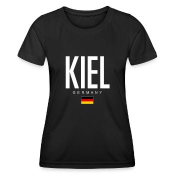 Quille - T-shirt sport Femme - noir - Devant - AI Model Female 172 light (172cm)