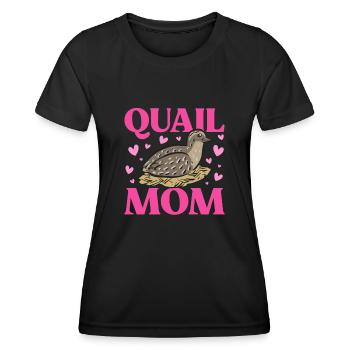 Quail Bird - Women's Functional T-Shirt - black - Front - AI Model Female 172 light (172cm)