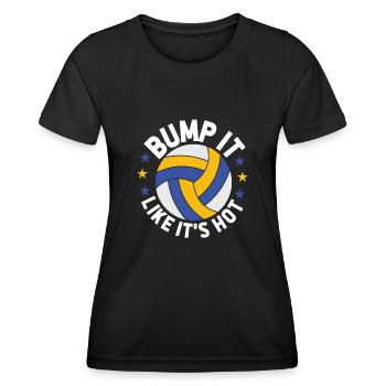 Volleyball Volleyballer - Frauen Funktions-T-Shirt - Schwarz - Vorne - AI Model Female 172 light (172cm)