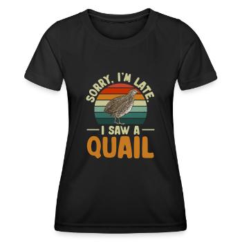 Quail Bird - Women's Functional T-Shirt - black - Front - AI Model Female 172 light (172cm)