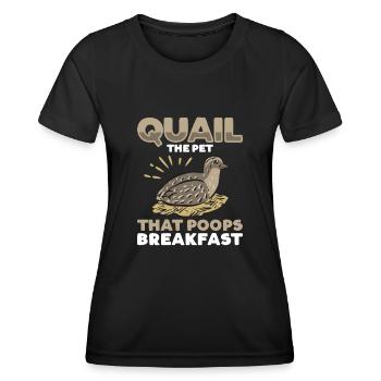 Quail Bird - Women's Functional T-Shirt - black - Front - AI Model Female 172 light (172cm)