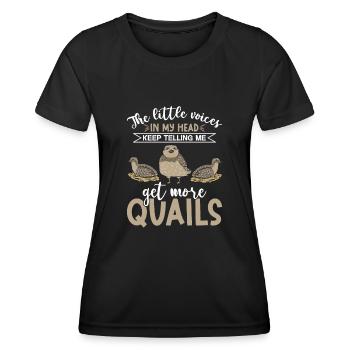 Quail Bird - Women's Functional T-Shirt - black - Front - AI Model Female 172 light (172cm)