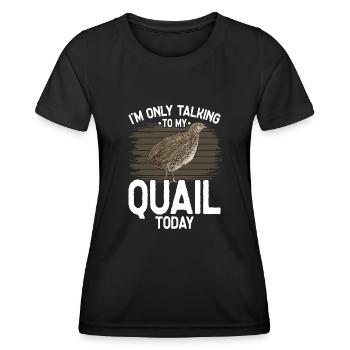 Quail Bird - Women's Functional T-Shirt - black - Front - AI Model Female 172 light (172cm)