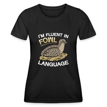Quail Bird - Women's Functional T-Shirt - black - Front - AI Model Female 172 light (172cm)