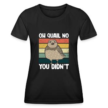 Quail Bird - Women's Functional T-Shirt - black - Front - AI Model Female 172 light (172cm)