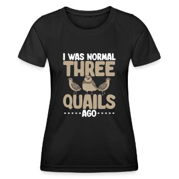 Quail Bird - Women's Functional T-Shirt - black - Front - AI Model Female 172 light (172cm)