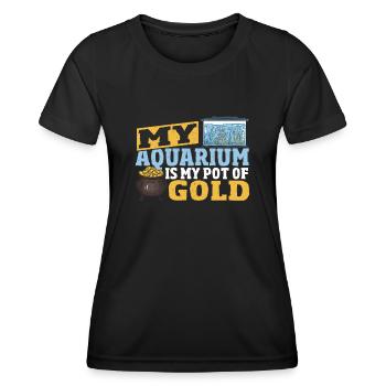 Aquarium Owner Aquarium Fishkeeper - Women's Functional T-Shirt - black - Front - AI Model Female 172 light (172cm)