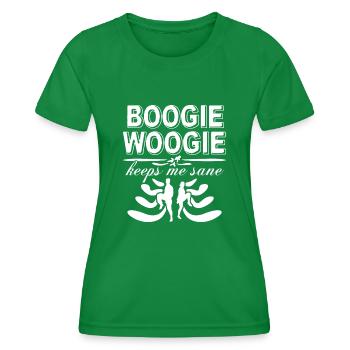 Boogie Woogie Dancing Swing Dance - Frauen Funktions-T-Shirt - Kelly Green - Vorne - AI Model Female 172 dark (172cm)