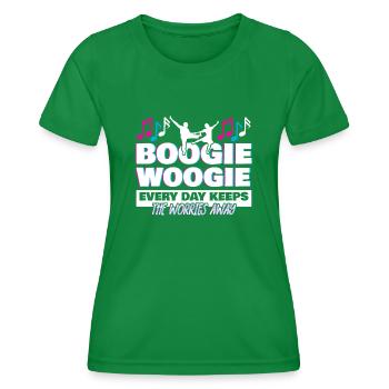 Boogie Woogie Dance Swing rétro - T-shirt sport Femme - vert - Devant - AI Model Female 172 dark (172cm)