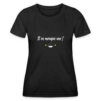 One is missing! Cult movie replica - Women's Functional T-Shirt - black - Front - AI Model Female 172 light (172cm)