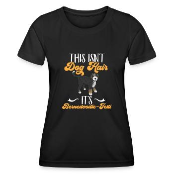 Bernedoodle Dog - Women's Functional T-Shirt - black - Front - AI Model Female 172 light (172cm)