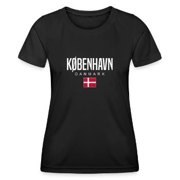 Kopenhagen Dänemark - Frauen Funktions-T-Shirt - Schwarz - Vorne - AI Model Female 172 light (172cm)