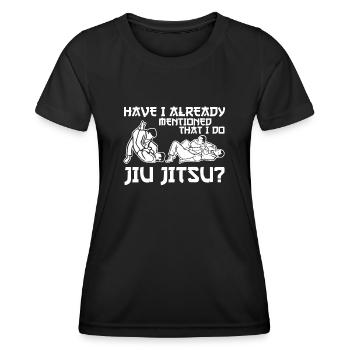 Ju-Jitsu BJJ - Women's Functional T-Shirt - black - Front - AI Model Female 172 light (172cm)