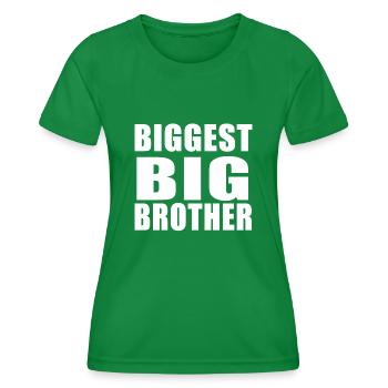 Le plus grand grand grand frère T-Shirt frère à être - T-shirt sport Femme - vert - Devant - AI Model Female 172 dark (172cm)