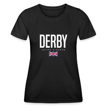 Derby United Kingdom - Women's Functional T-Shirt - black - Front - AI Model Female 172 light (172cm)