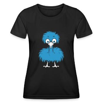 Strauß - Frauen Funktions-T-Shirt - Schwarz - Vorne - AI Model Female 172 light (172cm)