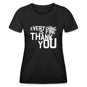Misanthrop Grumpy Dislike Misanthropist - Frauen Funktions-T-Shirt - Schwarz - Vorne - AI Model Female 172 light (172cm)