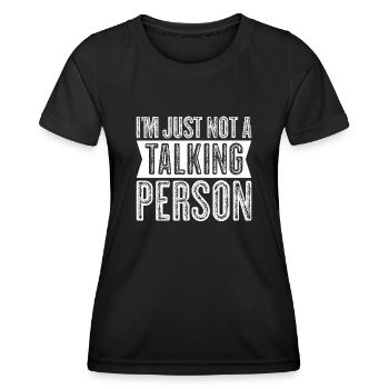 Misanthropist Grumpy Misanthrope - Frauen Funktions-T-Shirt - Schwarz - Vorne - AI Model Female 172 light (172cm)