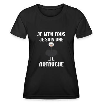 Strauß Zitat - Frauen Funktions-T-Shirt - Schwarz - Vorne - AI Model Female 172 light (172cm)