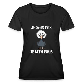 Strauß Zitat - Frauen Funktions-T-Shirt - Schwarz - Vorne - AI Model Female 172 light (172cm)