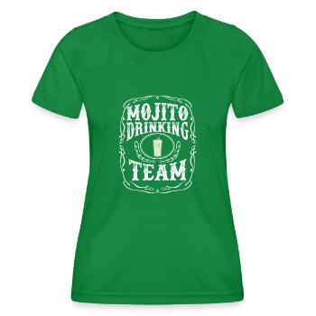 Mojito Drinking Team Cuban Highball Cocktail Getränk - Frauen Funktions-T-Shirt - Kelly Green - Vorne - AI Model Female 172 dark (172cm)