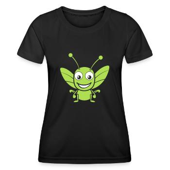 Heuschrecke - Frauen Funktions-T-Shirt - Schwarz - Vorne - AI Model Female 172 light (172cm)