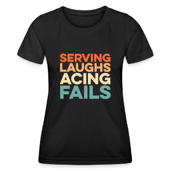 Volleyball Volleyballer - Frauen Funktions-T-Shirt - Schwarz - Vorne - AI Model Female 172 light (172cm)