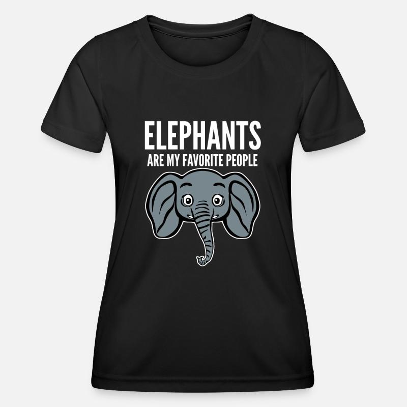 Elephant Elephants - Women's Functional T-Shirt - black