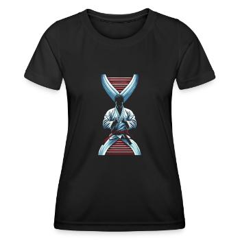 Kung Fu Its In My Dna - Frauen Funktions-T-Shirt - Schwarz - Vorne - AI Model Female 172 light (172cm)
