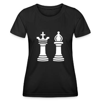 Jeux échecs - T-shirt sport Femme - noir - Devant - AI Model Female 172 light (172cm)