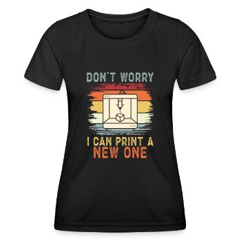 3D Drucker 3D Druck - Frauen Funktions-T-Shirt - Schwarz - Vorne - AI Model Female 172 light (172cm)