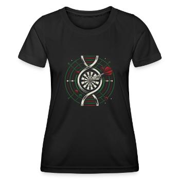 Dart Players Its In My DNA - Women's Functional T-Shirt - black - Front - AI Model Female 172 light (172cm)