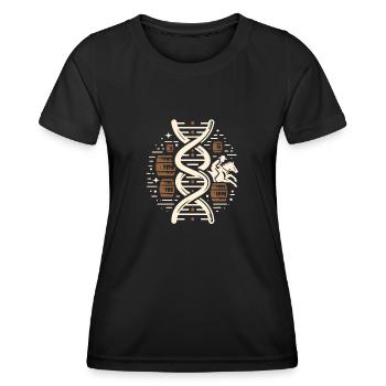 Barrel Racing Western Riding Barrel Racing - T-shirt sport Femme - noir - Devant - AI Model Female 172 light (172cm)