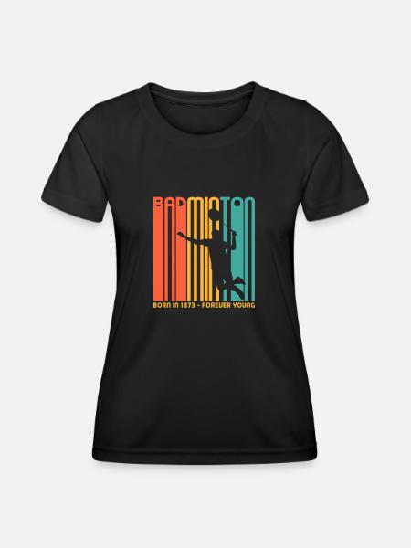 Badminton, geboren 1873. Bamton-Ventilatoren - Frauen Funktions-T-Shirt - Schwarz