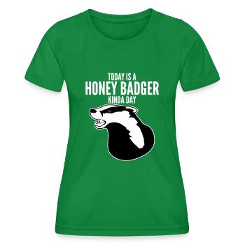 Honey Badgers Honey Badger - Frauen Funktions-T-Shirt - Kelly Green - Vorne - AI Model Female 172 dark (172cm)