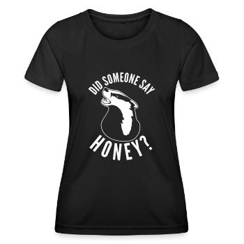 Honey Badgers Honeybadger Honey Badger - Frauen Funktions-T-Shirt - Schwarz - Vorne - AI Model Female 172 light (172cm)