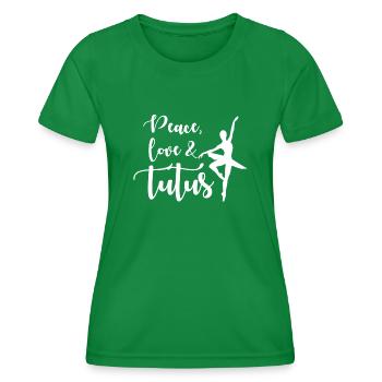 Ballet Dancer with Tutu Ballerina - Frauen Funktions-T-Shirt - Kelly Green - Vorne - AI Model Female 172 dark (172cm)