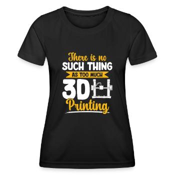 3D Drucker 3D Druck - Frauen Funktions-T-Shirt - Schwarz - Vorne - AI Model Female 172 light (172cm)
