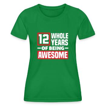 12. Geburtstag Kindergeburtstag - Frauen Funktions-T-Shirt - Kelly Green - Vorne - AI Model Female 172 dark (172cm)
