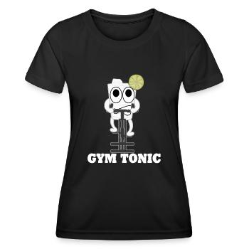 Indoorcycling Motivation Gym - Frauen Funktions-T-Shirt - Schwarz - Vorne - AI Model Female 172 light (172cm)